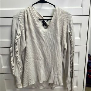 Express Cream Knit Sweater
